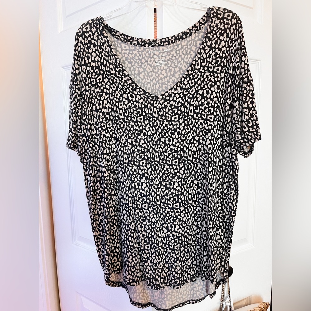 American Eagle Soft & Sexy Cheetah Top